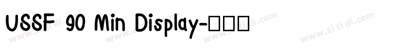 USSF 90 Min Display字体转换